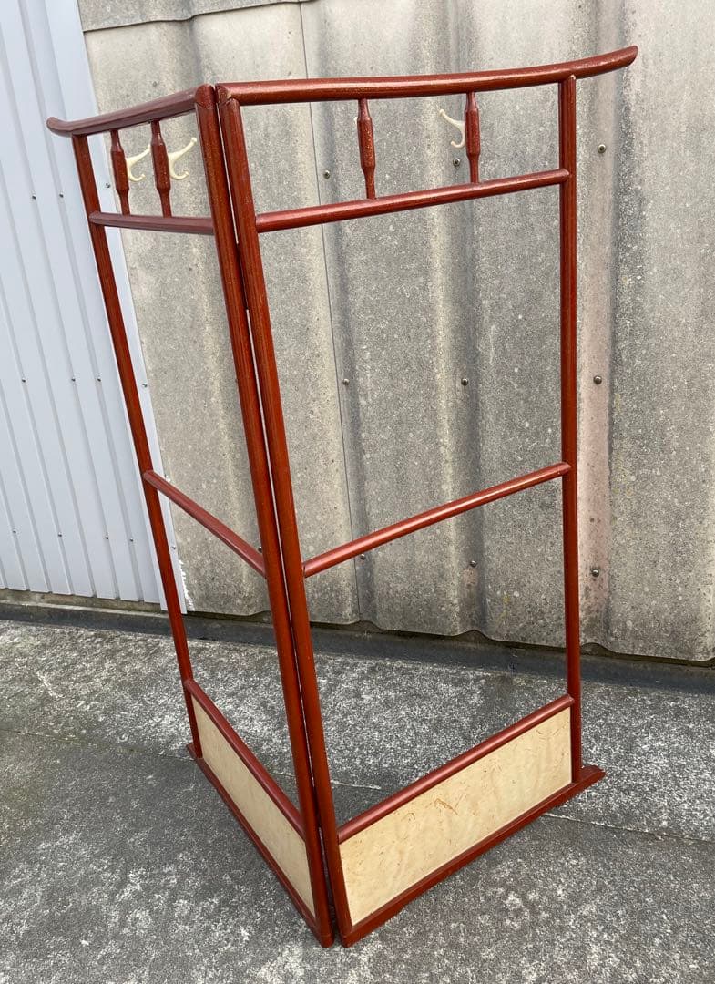 稀少/古道具/当時物/無垢材/木製/衣紋掛け/衣桁/着物掛け/22