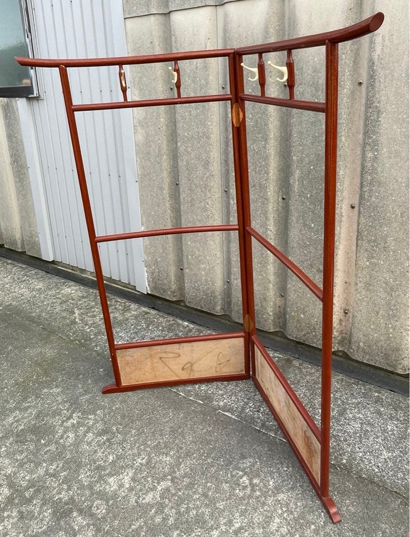 稀少/古道具/当時物/無垢材/木製/衣紋掛け/衣桁/着物掛け/22