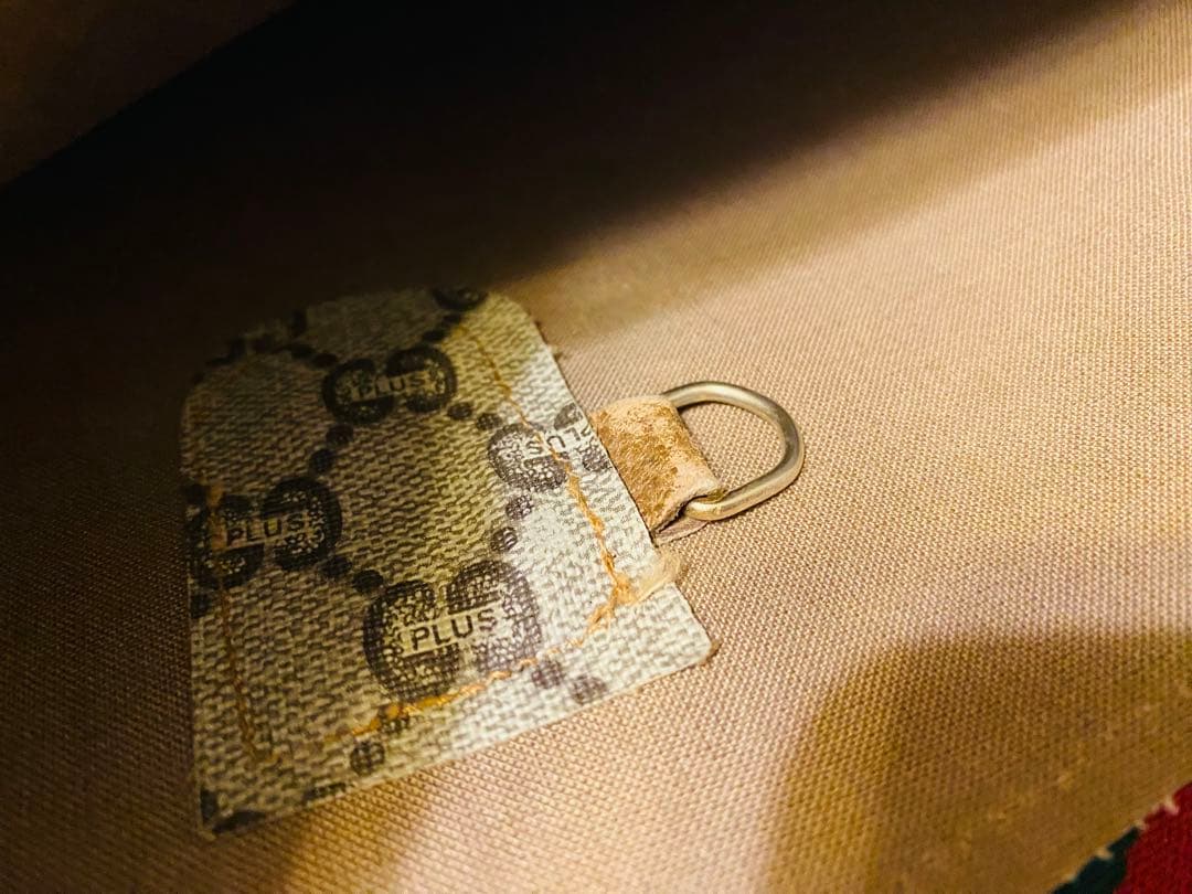 可愛い❗️GUCCIトートバッグ　GGPLUS シェリーライン　オールドグッチ