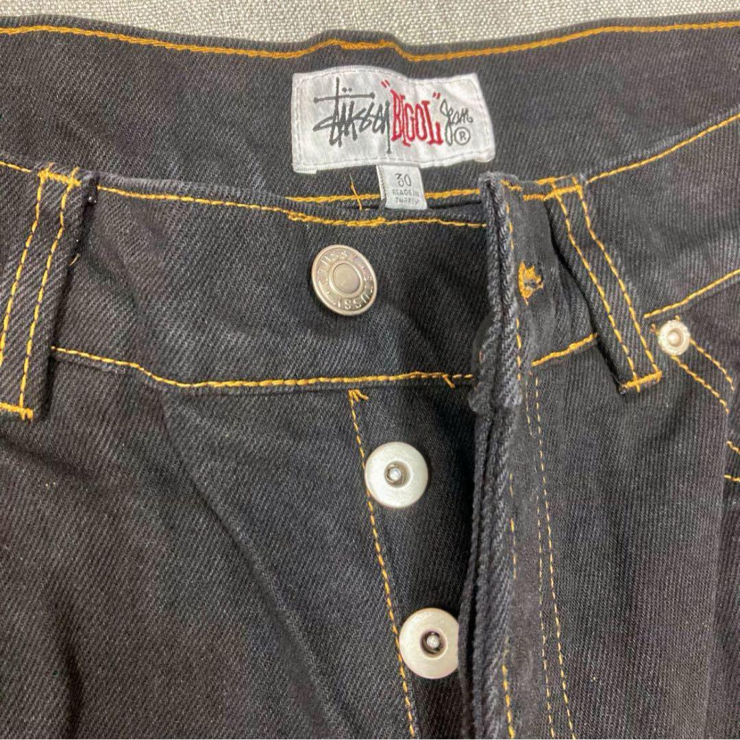 冒*)様 Stussy ブラックデニム ショートパンツ 30