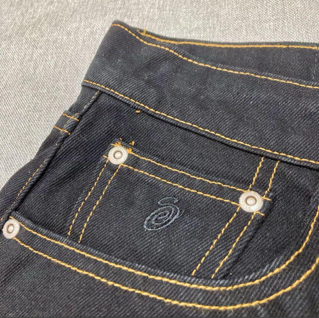 冒*)様 Stussy ブラックデニム ショートパンツ 30
