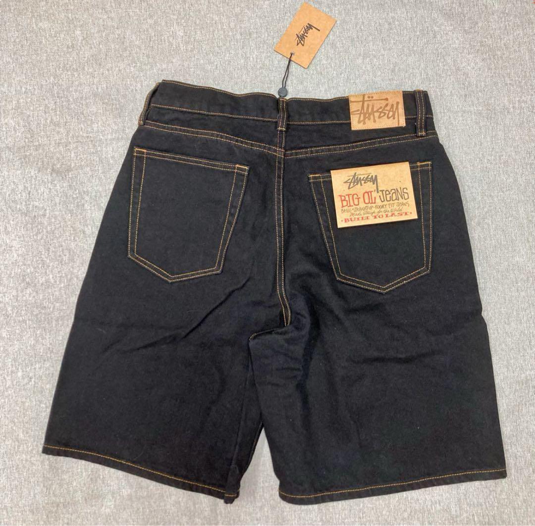 冒*)様 Stussy ブラックデニム ショートパンツ 30