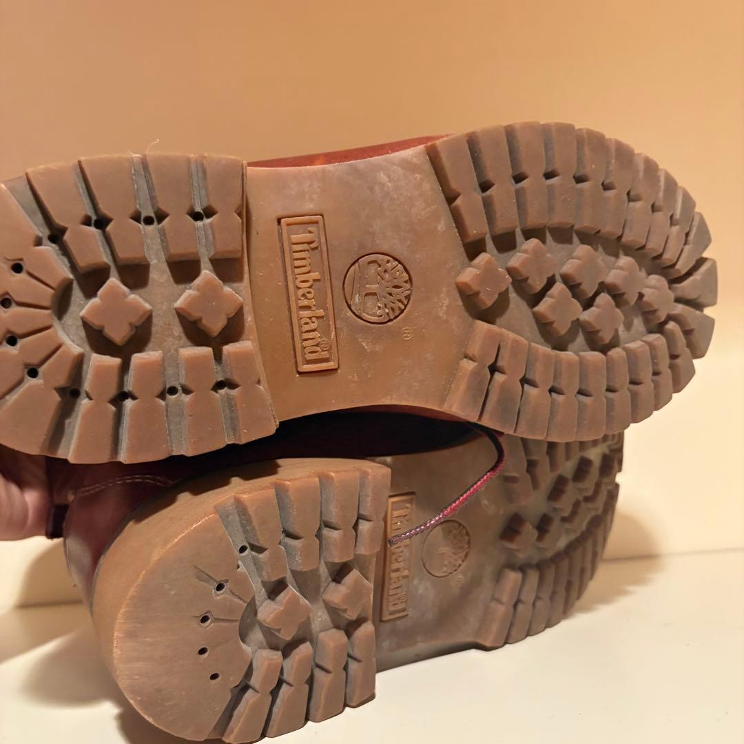 Timberland ブラウンレザーブーツ　ビンテージ　レア　古着　革　41