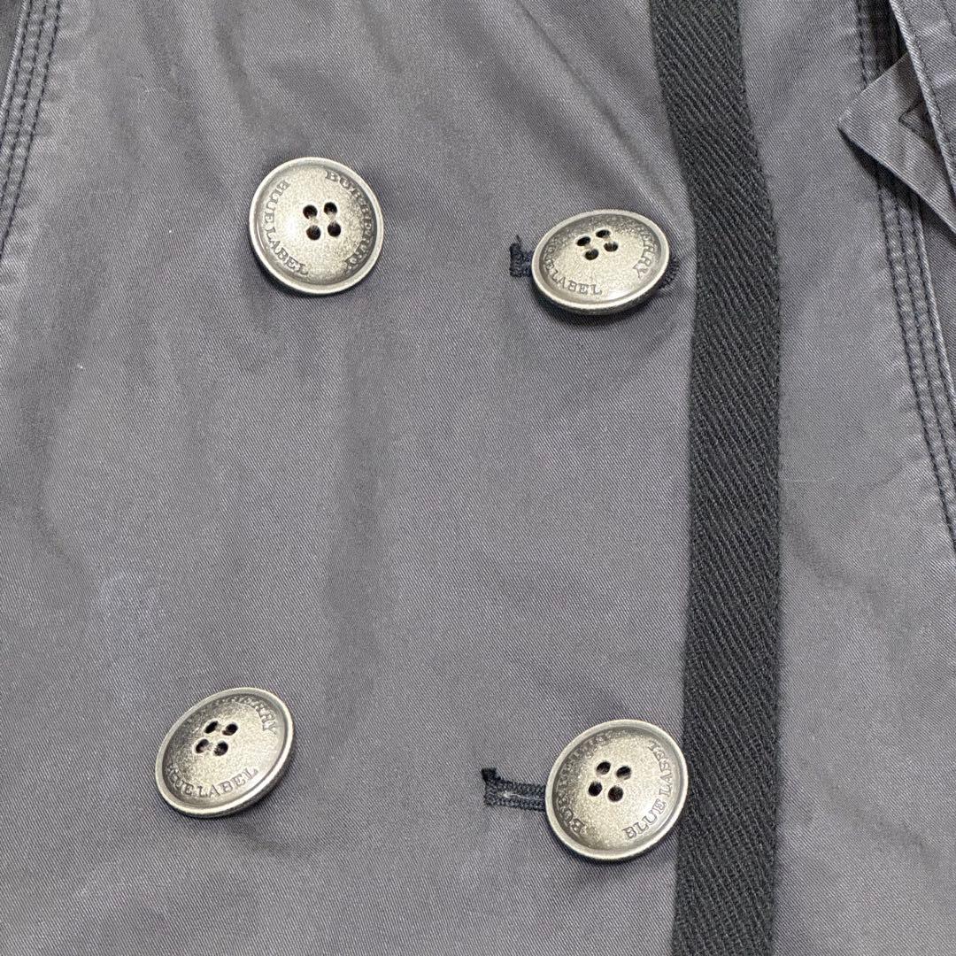 【極美品✴︎】バーバリーブルーレーベル ナポレオンコート ボア グレー Mサイズ