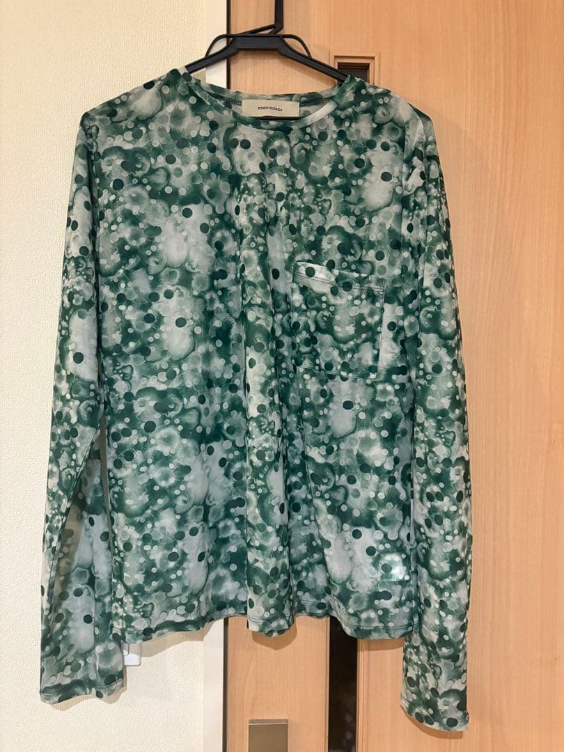 新品・fumie tanaka sheer print long tee シアー