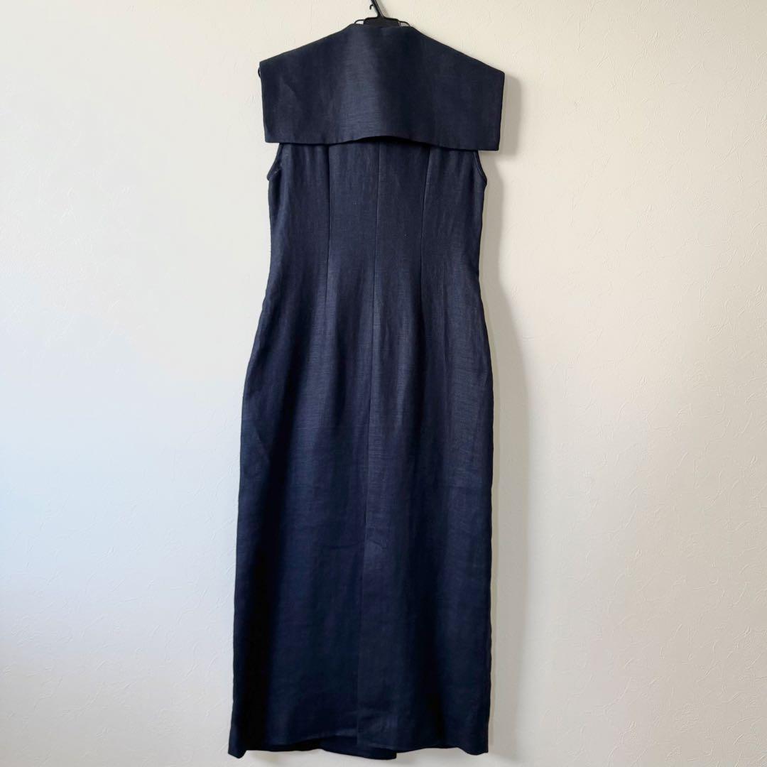 VERMEIL par iena 21SS リネンセーラーカラーワンピース