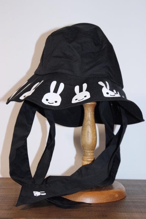 CUNE キューン うさぎ つば広ハット / ブラック / 日よけ帽子