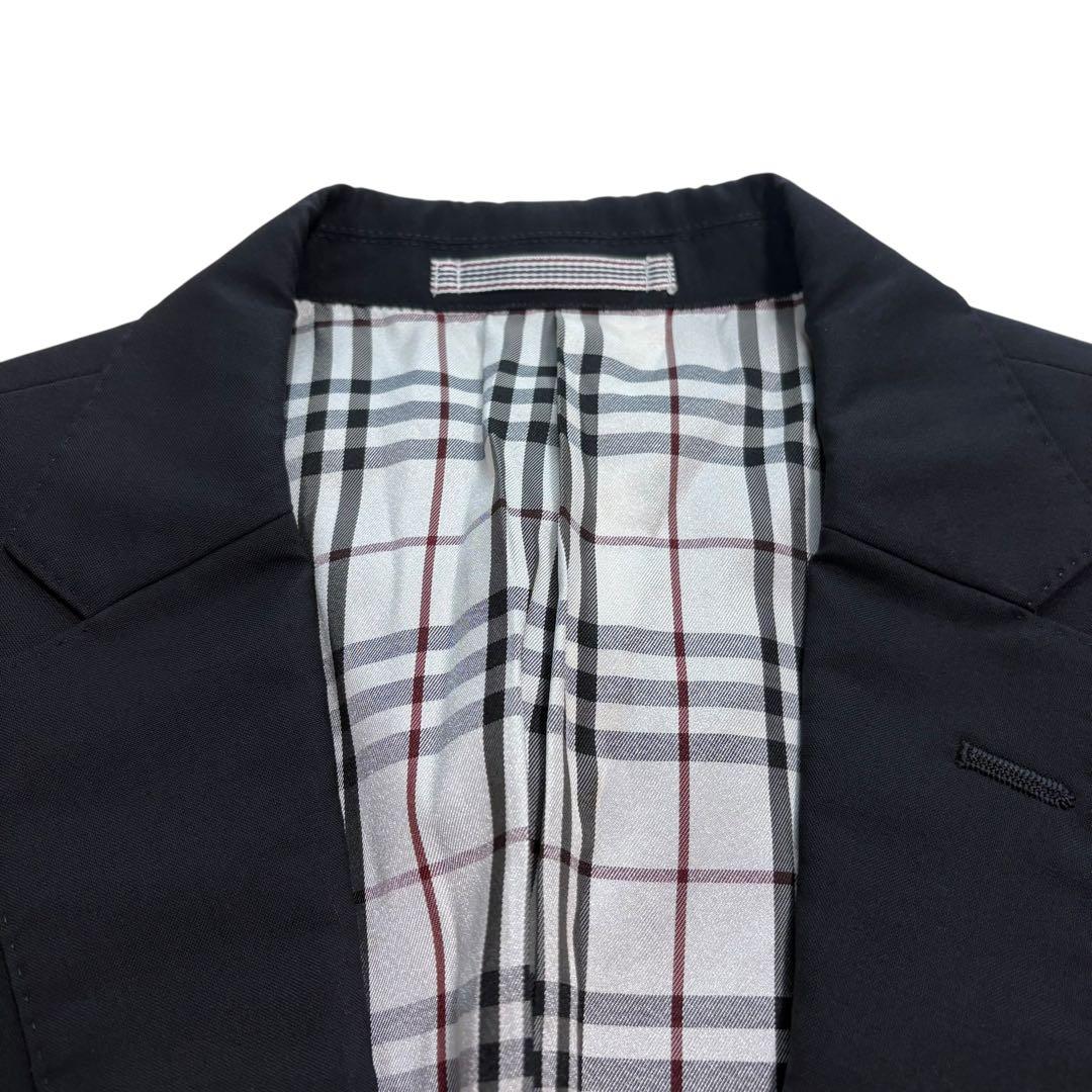 希少　バーバリーブラックレーベル テーラードジャケット ノバチェック 黒　LL