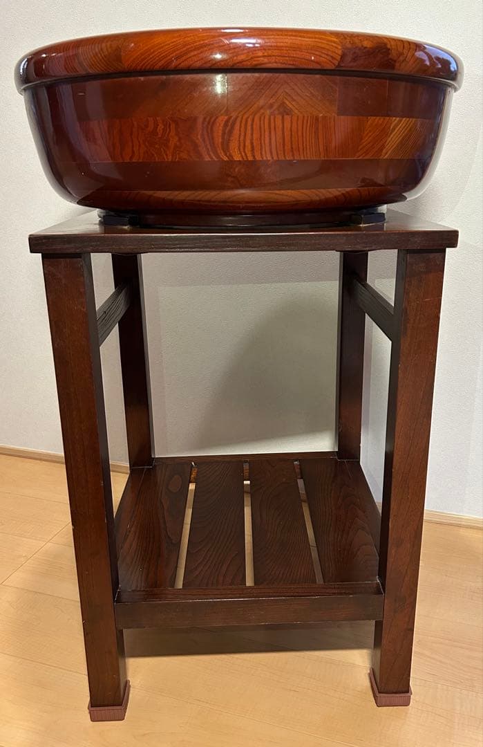 そば用　こね鉢とスタンドセット