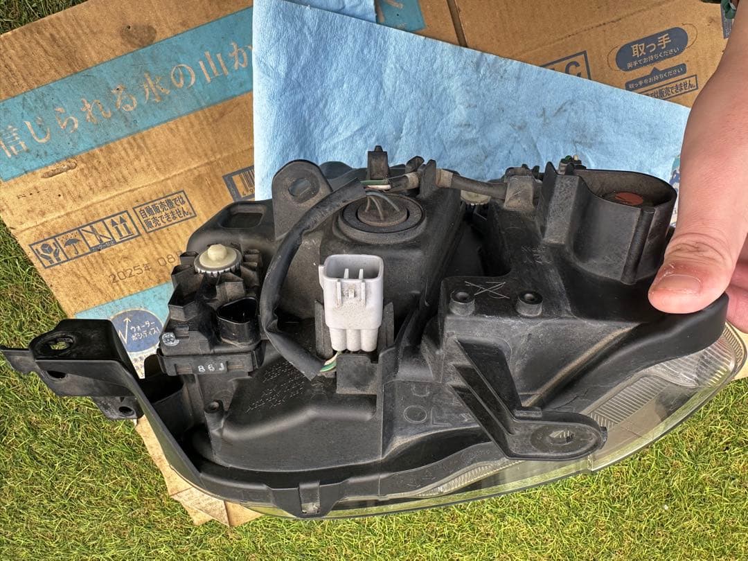 【破損無し！ LED点灯OK】 ダイハツ ミラトコット LED ヘッドライト 左