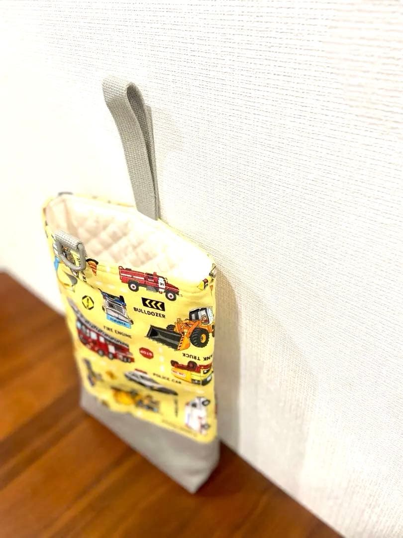 働く車×働く車　ハンドメイド　レッスンバッグ　男の子　入園入学準備　5点セット