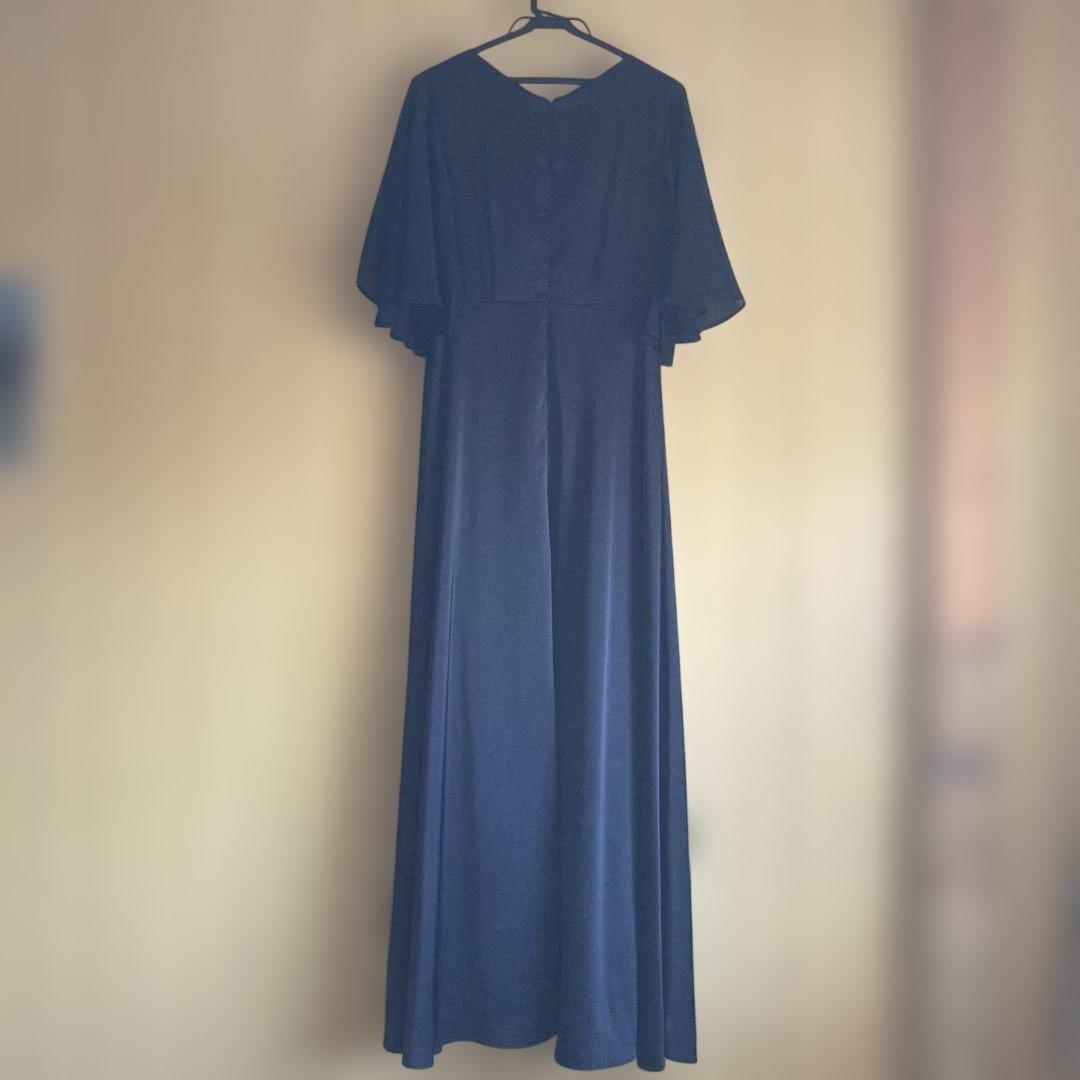 結婚式　演奏会　黒ロングドレス Lサイズ