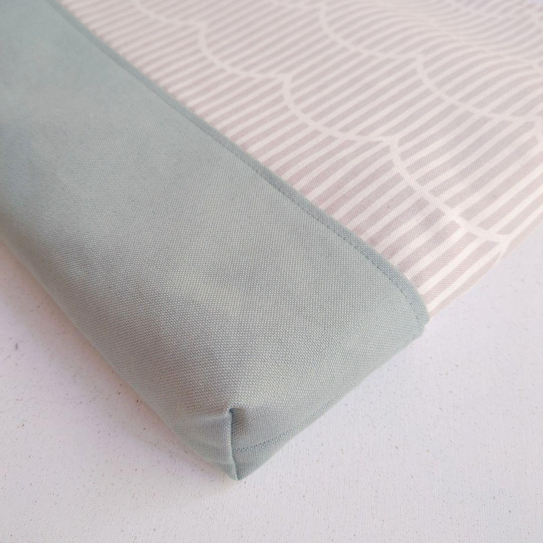 【はむこ】ストライプもくもくのセット　ブルー　グレー