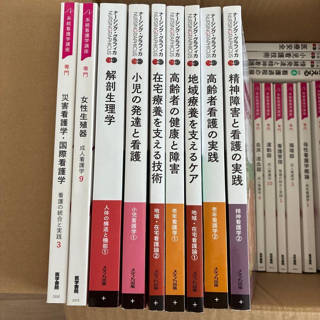 新カリキュラム対応　2025卒　通信制看護学校　教科書セット32冊