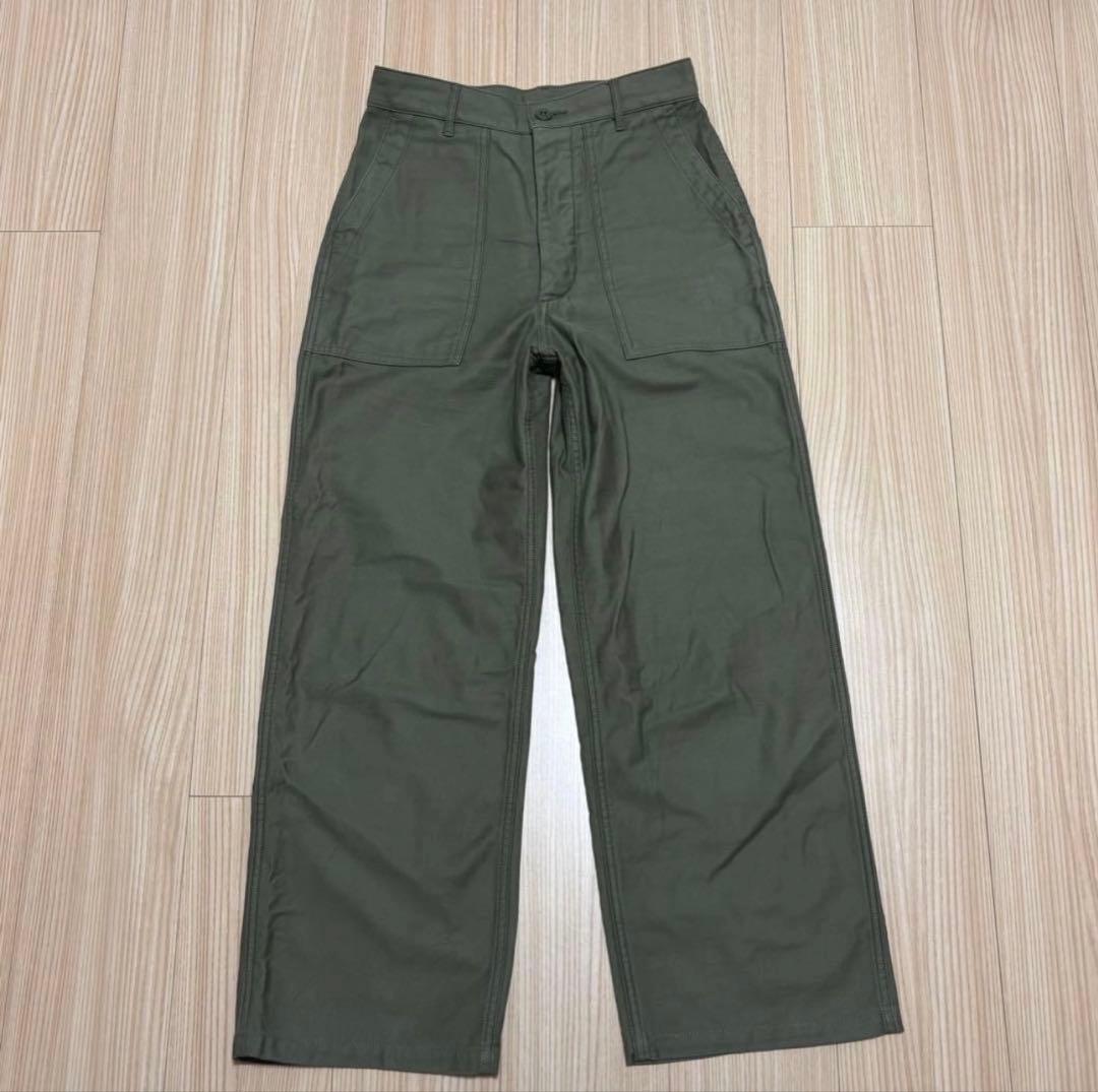 ハイク HYKE ベイカーパンツ 2 ワークパンツ オリーブ