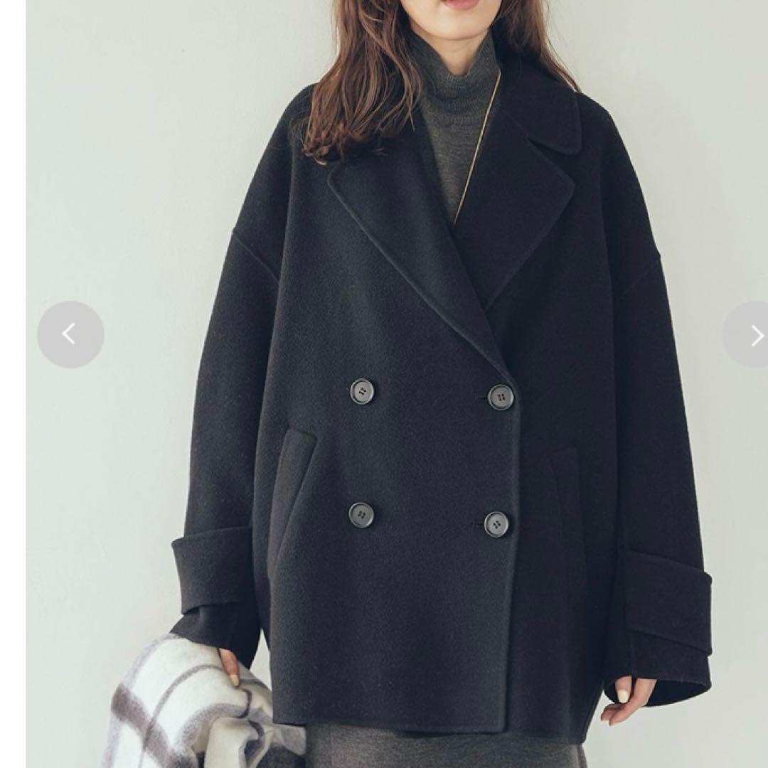 最終値下げ！新品タグ付✨ミラオーウェン　wool コクーンシルエットPコート