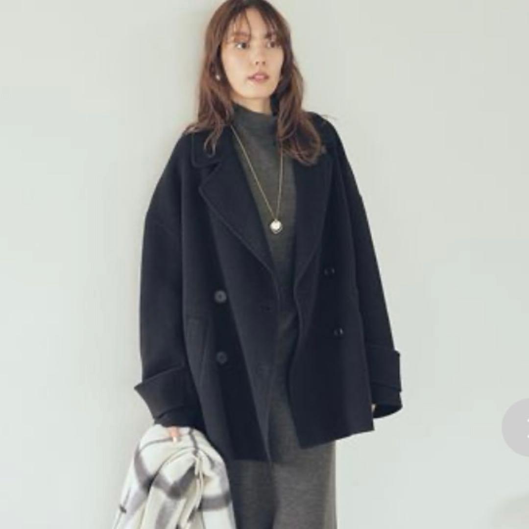 最終値下げ！新品タグ付✨ミラオーウェン　wool コクーンシルエットPコート