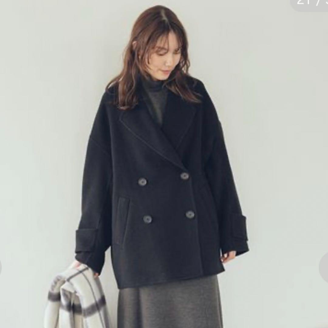 最終値下げ！新品タグ付✨ミラオーウェン　wool コクーンシルエットPコート