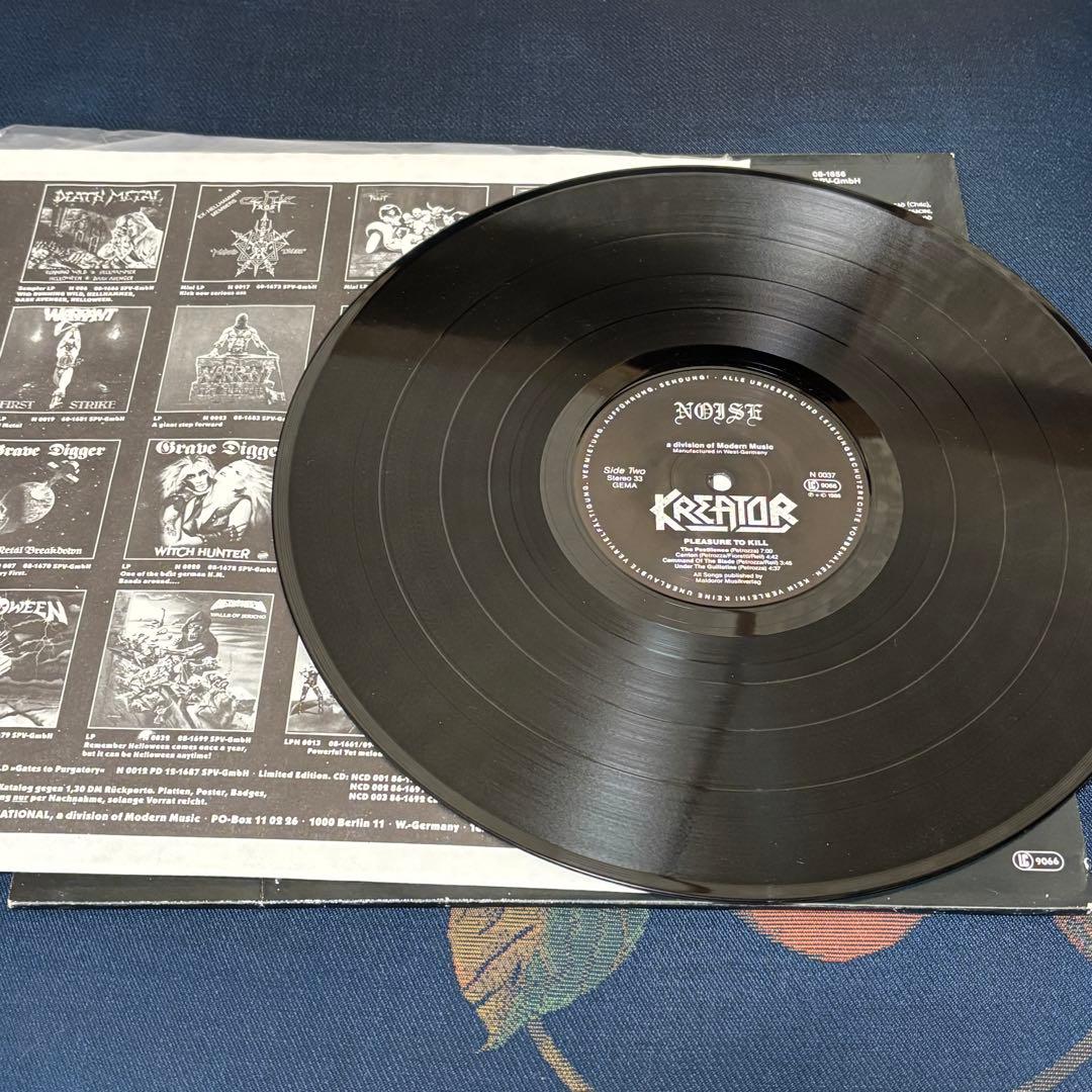 KREATOR \"Pleasure to Kill\" LP盤 スラッシュメタル