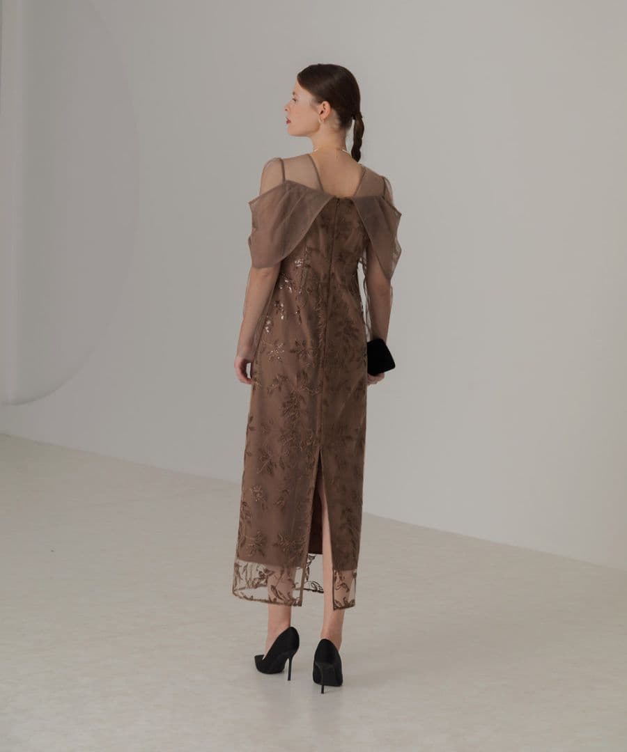 【現行品】レジャ　Aライン　マーメイド　シースルー　透け感　肌見せ ラメ