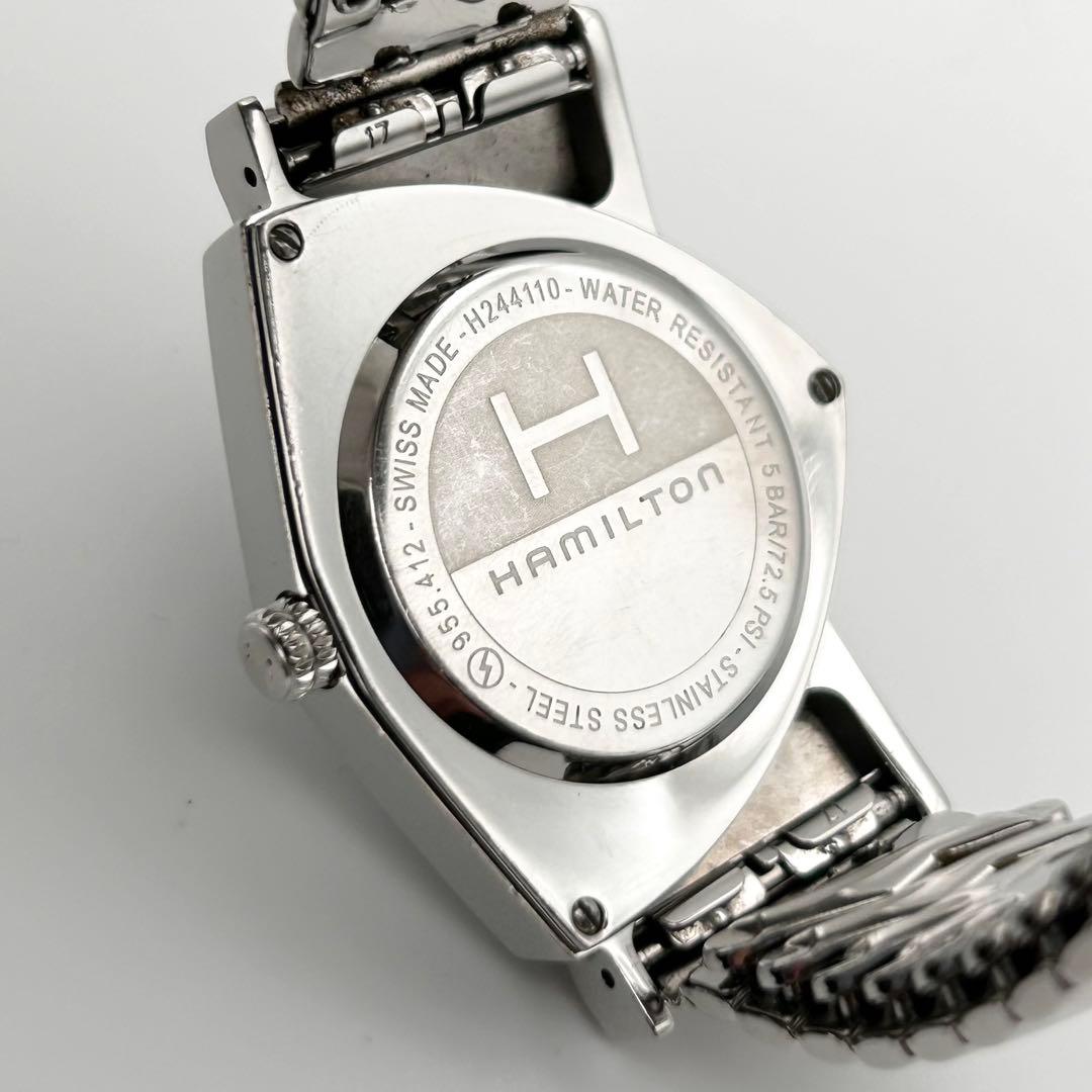 【稼働】Hamilton ベンチュラ メンズ H244110 蛇腹ベルト