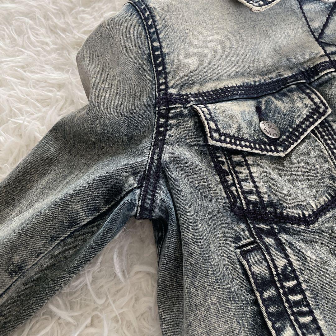 希少✨【バーバリーブルーレーベル】ホースロゴ刺繍デニムジャケット ノバチェック