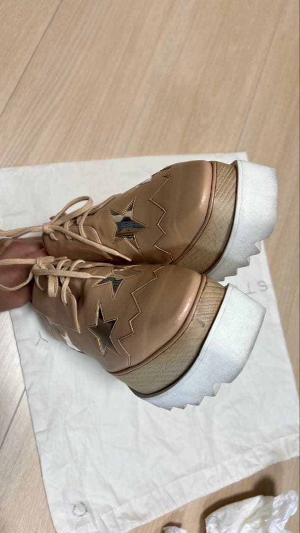 STELLA McCARTNEY ベージュ 厚底シューズ