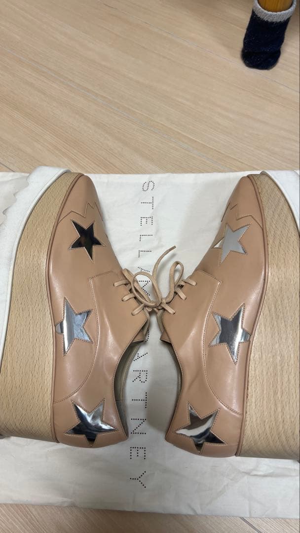 STELLA McCARTNEY ベージュ 厚底シューズ