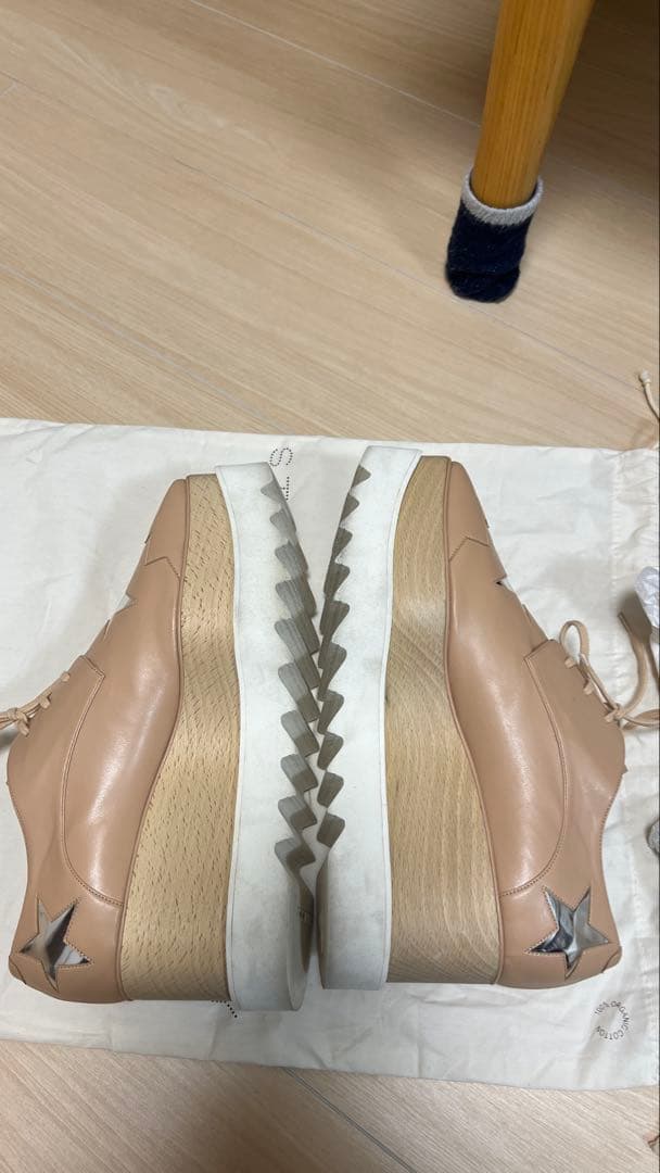 STELLA McCARTNEY ベージュ 厚底シューズ