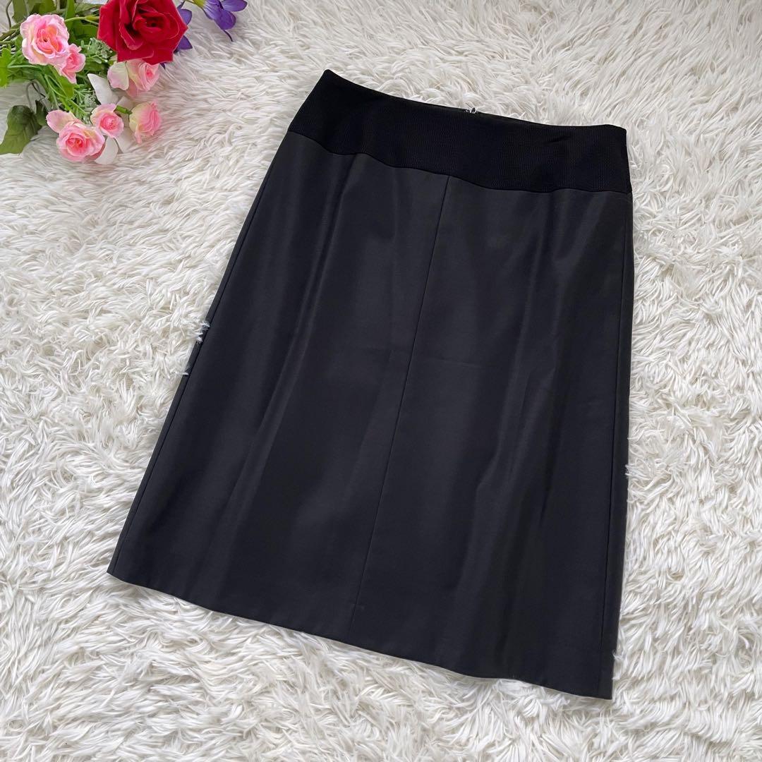 PS Paul Smith ブラックスカートスーツセットアップ上下裏地総柄