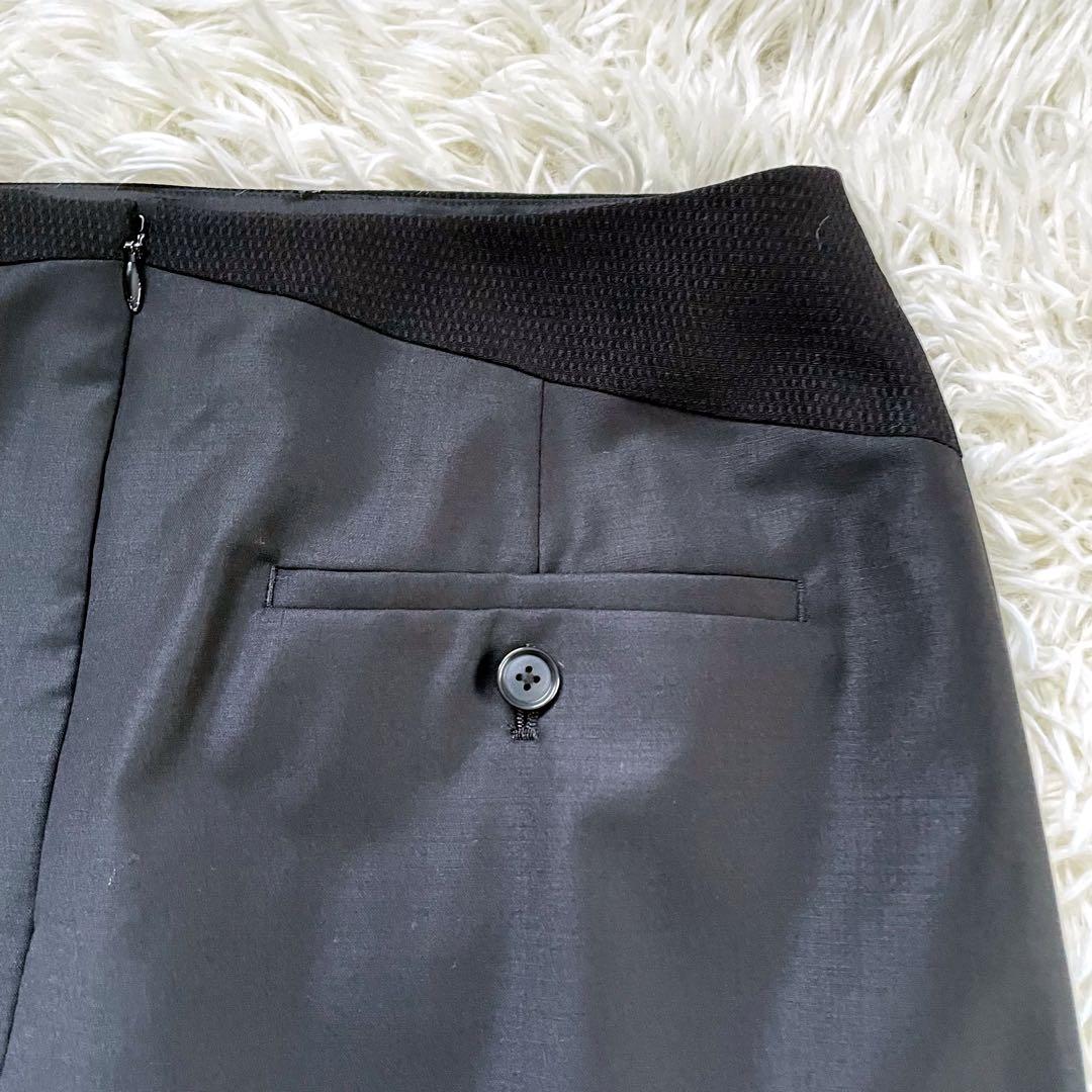 PS Paul Smith ブラックスカートスーツセットアップ上下裏地総柄