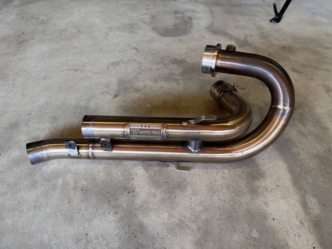 水冷 ストリートスクランブラー触媒レス エキゾーストパイプ