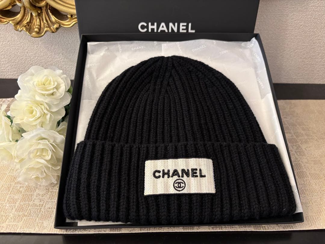 新品 シャネル CHANEL カシミヤ ニット帽 ビーニー 入手困難