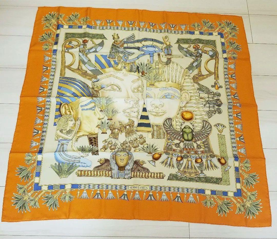 新品 エルメス HERMES カレ 90 スカーフ ナイルの宝