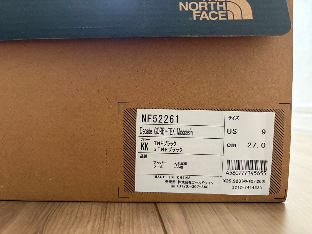 THE NORTH FACE ディケード ゴアテックス モカシン　27cm