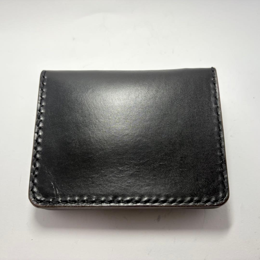 ショートトラッカーウォレット シルバー925 エクセラ姫路レザー　茶心ブラック