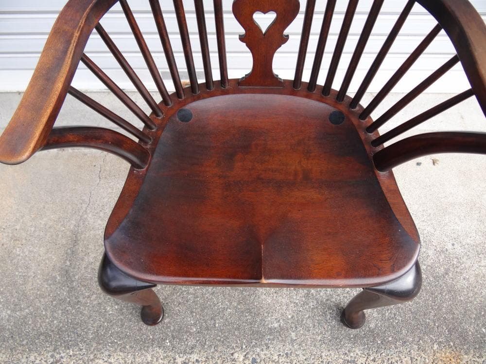 松本民芸家具　猫脚　ウインザーチェア　シール有　作者　「中」　美品