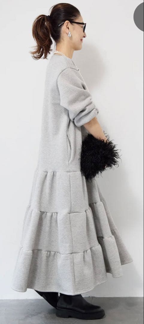 新品未使用！PLUS.OTO.HA ティアードワンピース