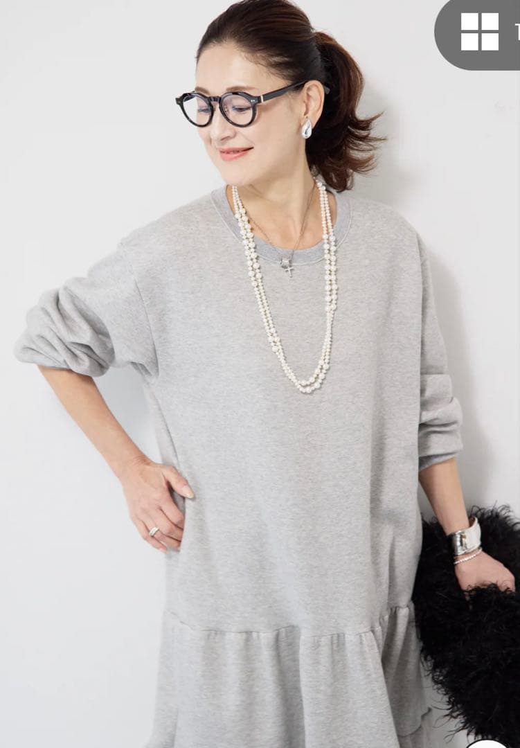 新品未使用！PLUS.OTO.HA ティアードワンピース