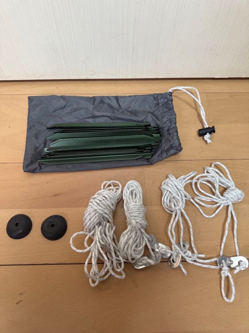 BUNDOK ソロベース 8tail 二又ポール 接続ポール セット 加工あり