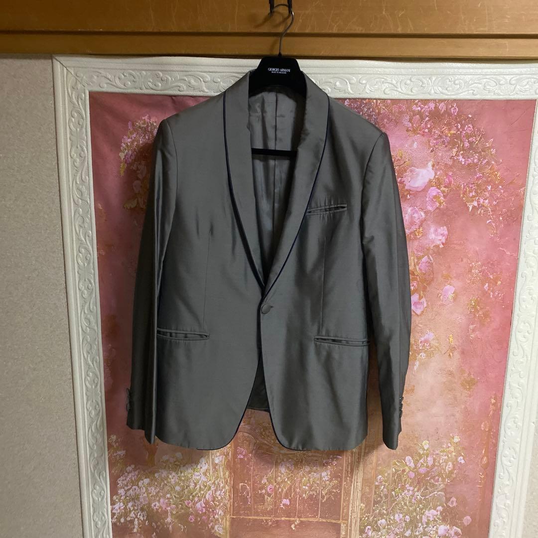 EMPORIO Armaniシルバーグレー イブニング　ジャケット　54