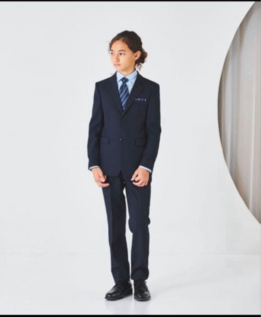 ゆったりサイズ　フォーマル 発表会 卒業式　入学式　スーツセット B体　160