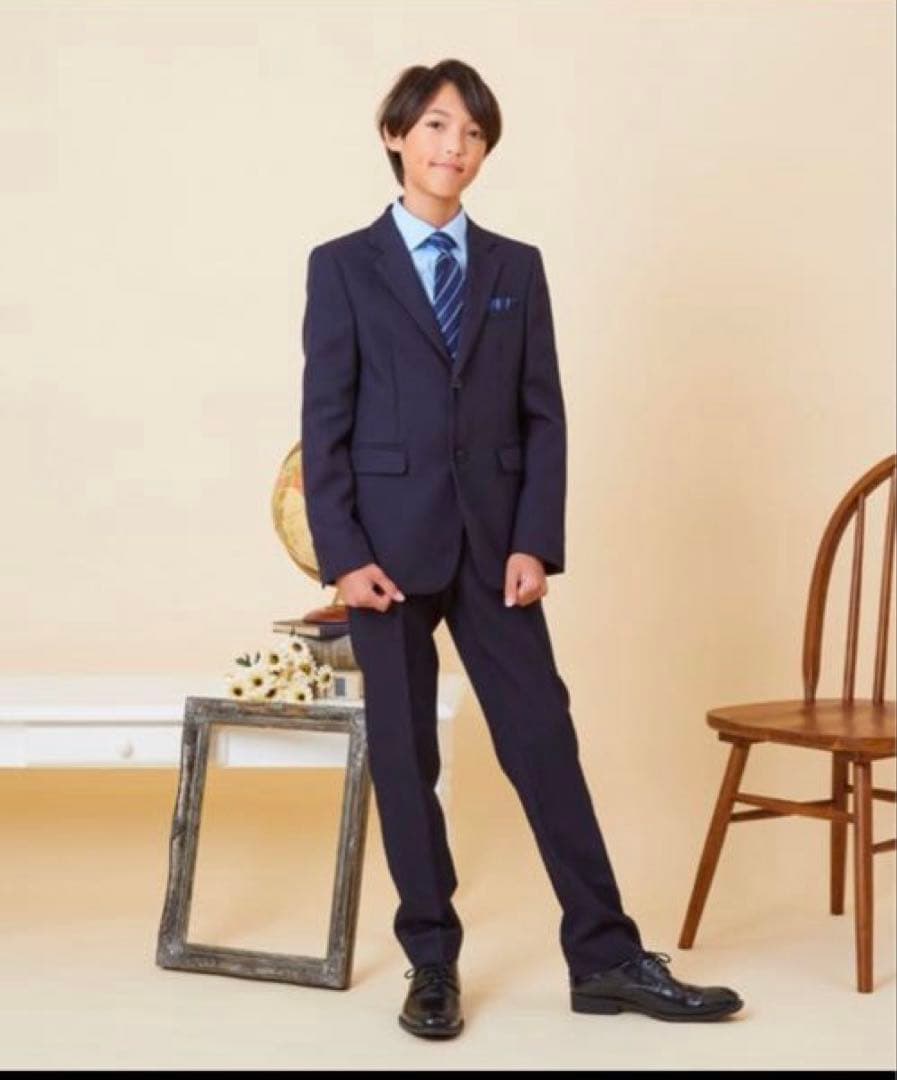 ゆったりサイズ　フォーマル 発表会 卒業式　入学式　スーツセット B体　160