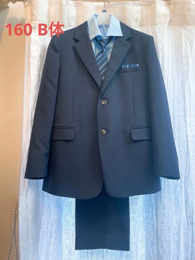 ゆったりサイズ　フォーマル 発表会 卒業式　入学式　スーツセット B体　160