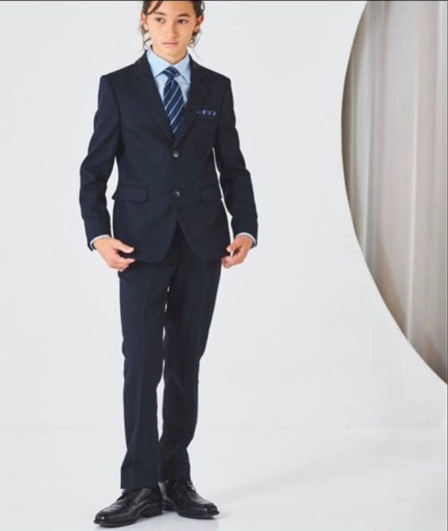 ゆったりサイズ　フォーマル 発表会 卒業式　入学式　スーツセット B体　160