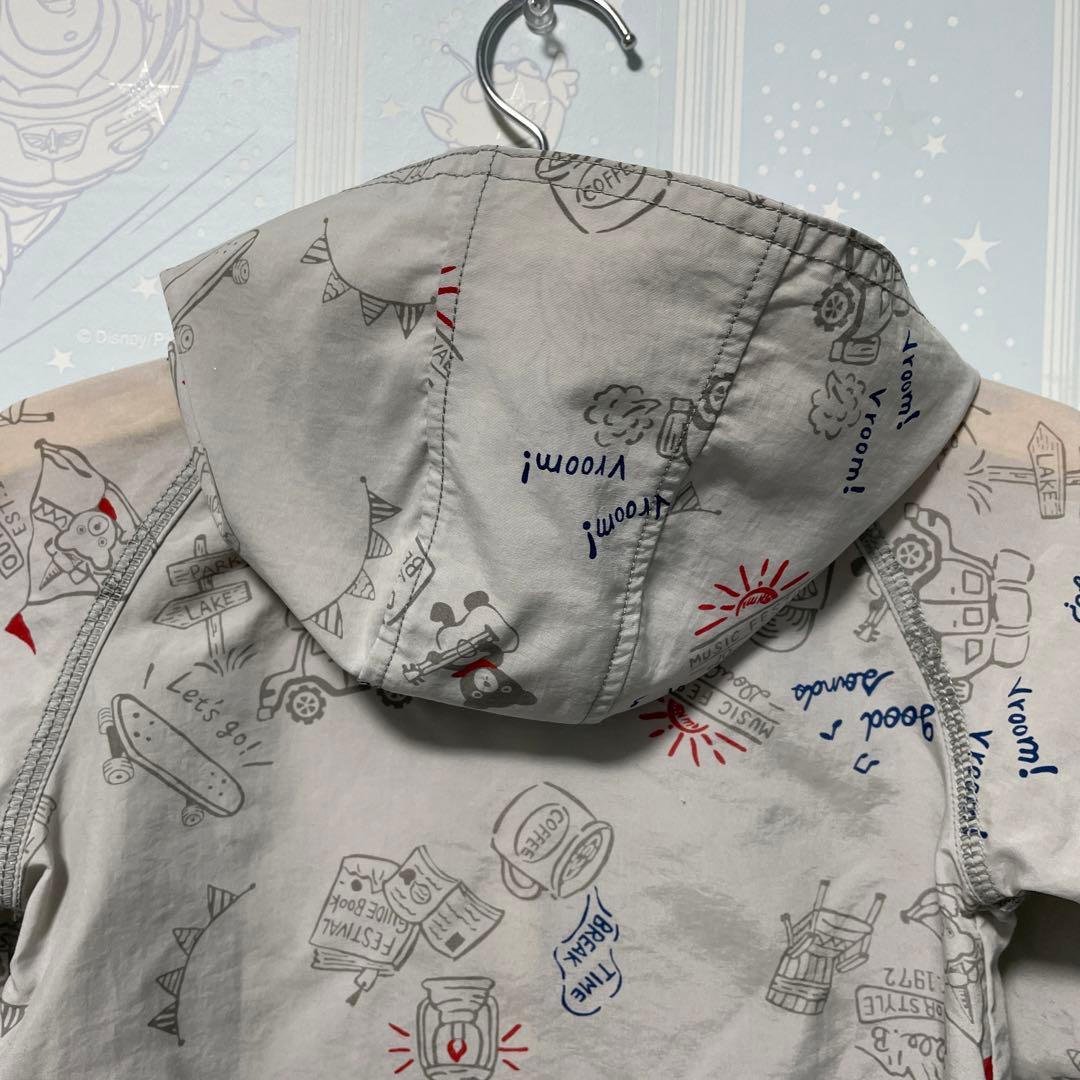 新品タグ付ミキハウス・ダブルb★アメコミ風ウインドブレーカー80定価15,400