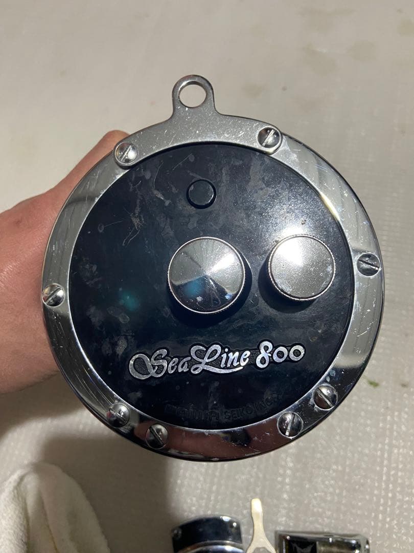美品　SeaLine 800 両軸リール 付属品あり