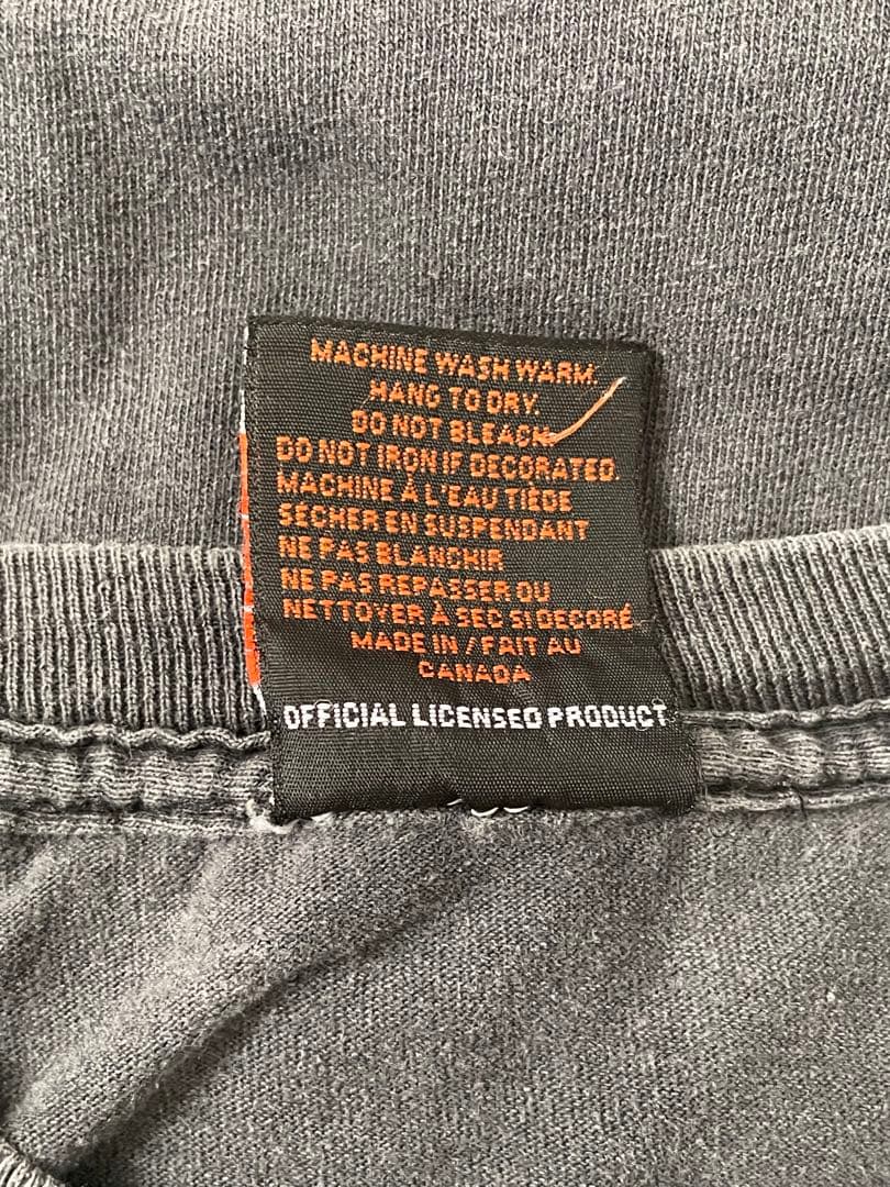 ハーレーダビッドソン　ロンT 長袖　フレイム　90s 00s USA製 フェード