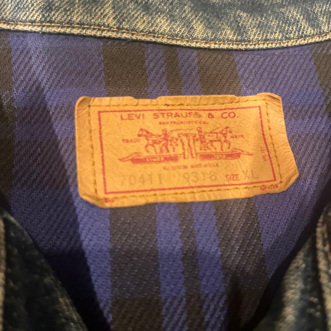 80's Levi's 70411 デニムジャケット フランネルライナー