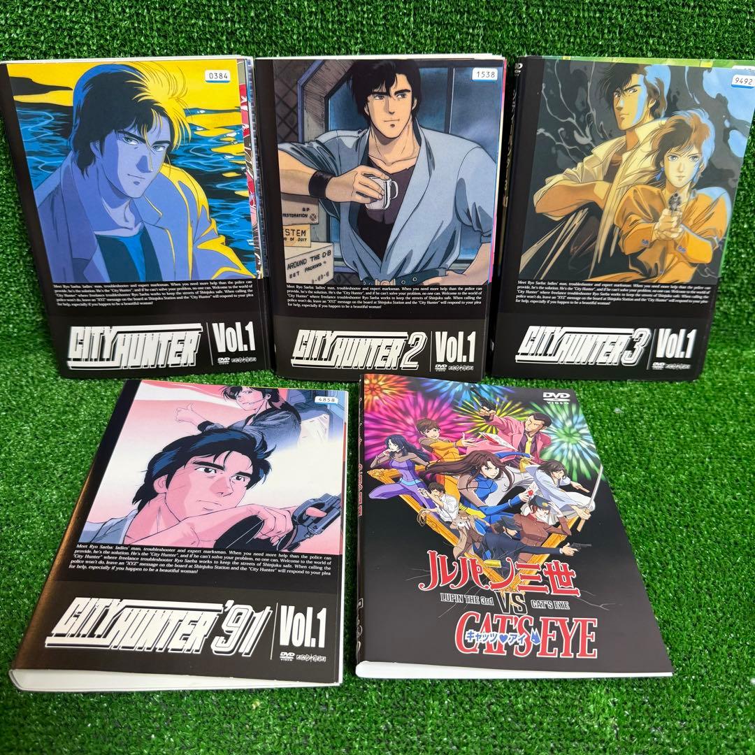 【DVD】シティハンター・全26巻(1期〜4期)+ルパン三世VSキャッツアイ
